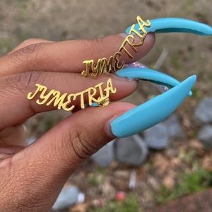 Earrings Name Plate